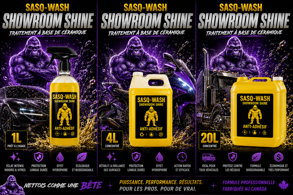 SASO-WASH Showroom Shine – Traitement Céramique Anti-Adhésif