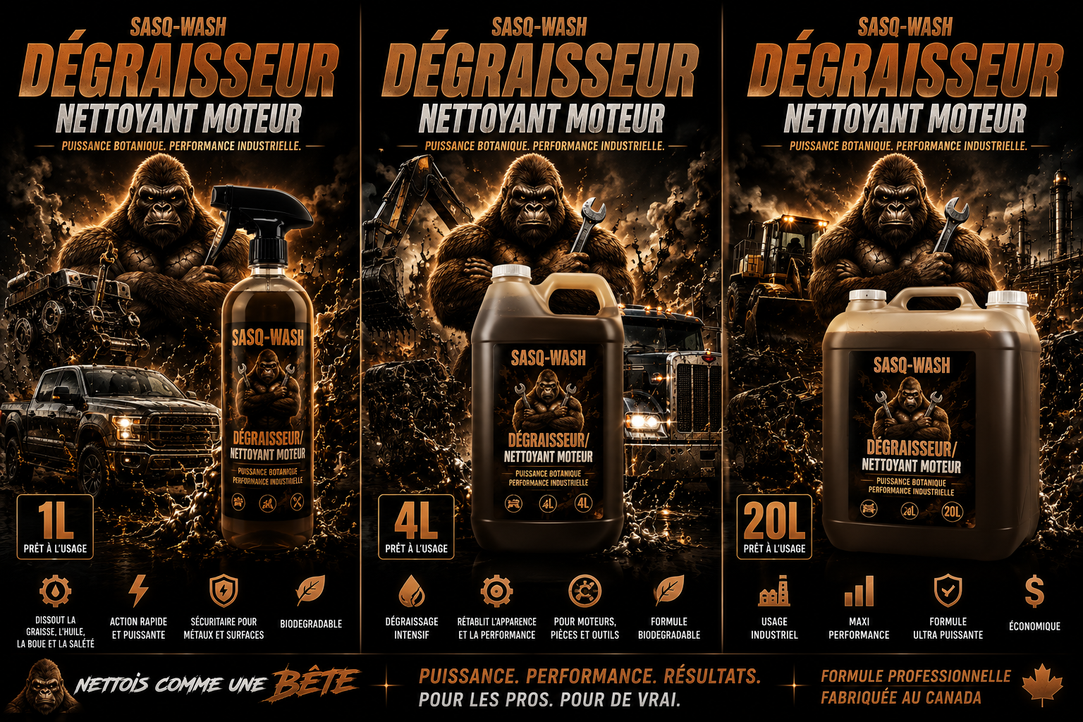 Dégraisseur/Nettoyant Moteur SASQ-WASH
